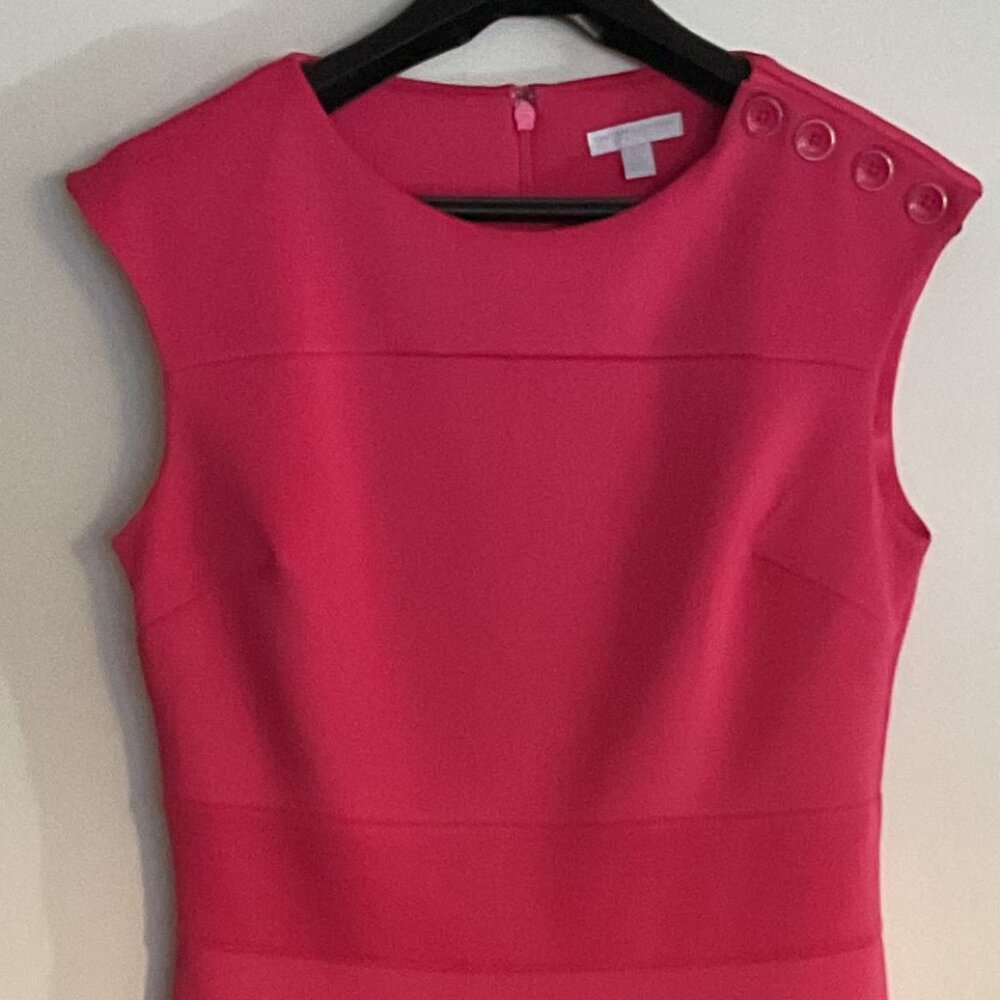 New York & Company Pink Sleeveless Sheath Dress | Size M